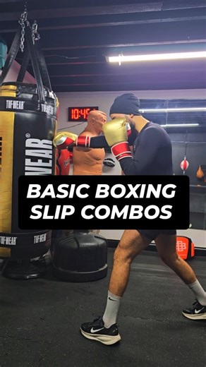 BackRoomBoxing on Instagram: "Basic slip combos every boxer should know 🥊 Simple. Sharp. Effective. Save this for your next session & follow for more boxing tips 👊 #Boxing #boxingbasics #BeginnerBoxing #boxingtutorial #slipping"