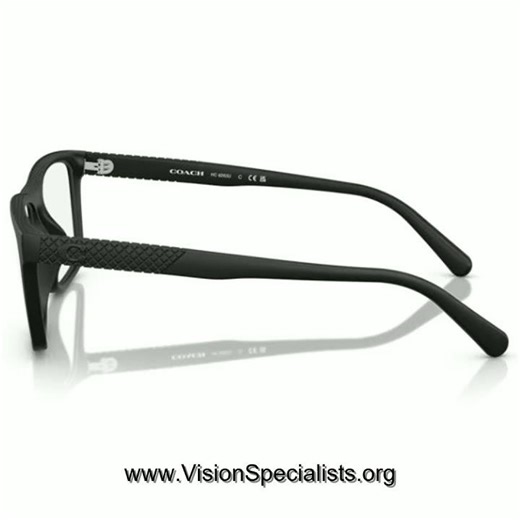 Coach HC6263U Eyeglasses Mens Full Rim Rectangle Shape Matte Black5002