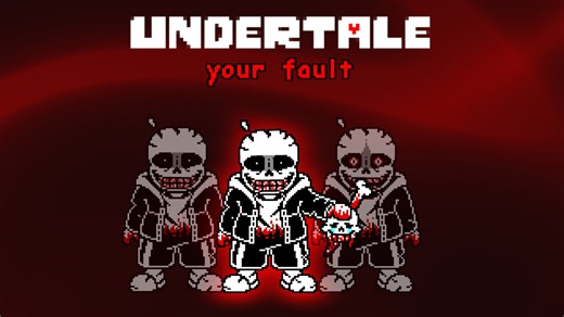 [ut动画] [insanity！sans Theme] [your fault]Cover V2 pv动画