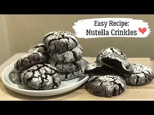 Nutella Crinkles: Easy Cookie Recipe