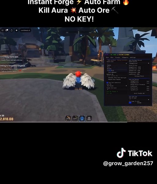 The Forge Script NO KEY – Instant Forge, Auto Farm, Kill Aura, Teleport & Auto Ore! #roblox #forge #robloxedit