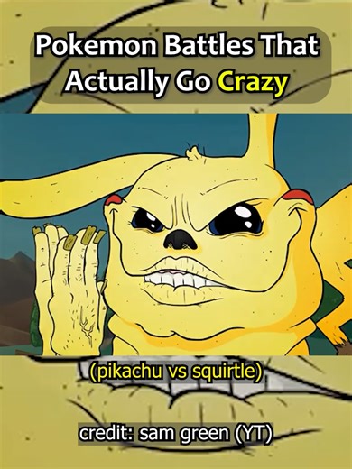 Pokemon battles that actually go crazy (pikachu vs squirtle) #pokemonanimation #pokemonbattle #pokemon