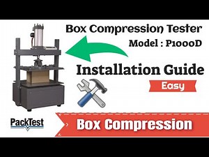 Box Compression Tester - P1000D/P1000DDX - Installation Guide by PackTest.com