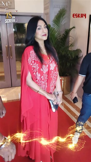 Rituparna Sengupta graces today’s event with elegance and charm! ✨ #18OnScreen #EskayMegaEvent #EskayMovies | Eskay Movies