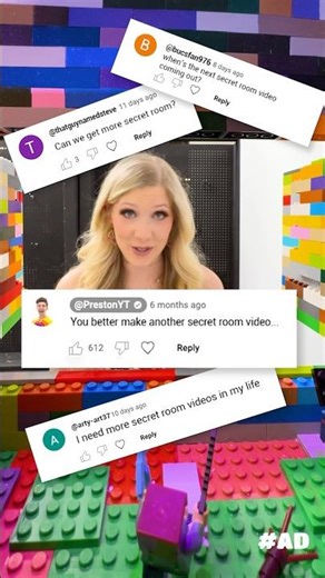 I Built 3 LEGO Secret Rooms! 🧱