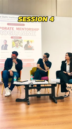 NDIM BBA Affiliated to GGSIPU on Instagram: "4 Sessions. 17 Mentors. Infinite Possibilities. Watch how NDIM is bridging the gap between campus and corporate!! Stay tuned for a surprise 😎💪🏻 #CorporateMentorship #IndustryMeetsAcademia"