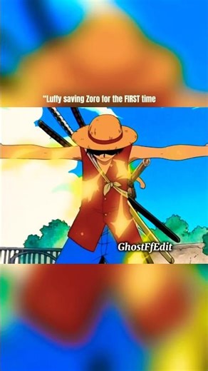 “Luffy saving Zoro for the FIRST time 🔥”#onepiece #animeshorts