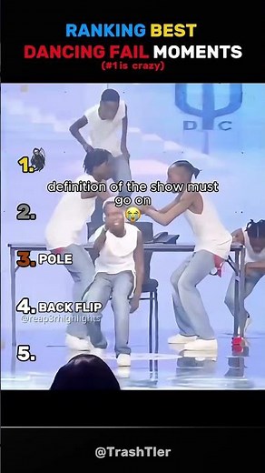 RANKING THE BEST DANCING FAIL MOMENTS EVER!!! #shorts #dance #viralshorts