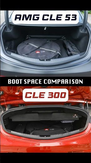 Mercedes-AMG CLE 53 vs CLE Cabriolet Boot Space Comparison | autoX | #shorts