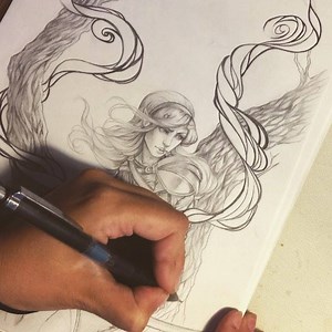 165 reactions | A little drawing process timelapse video :) shading and blurring | Bea González | Facebook