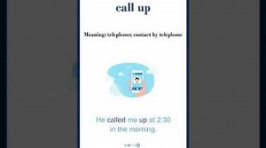 Call up meaning call up in a sentence Common English Idioms shorts