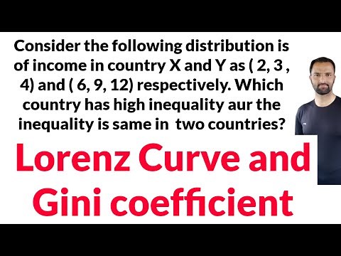 Lorenz Curve and Gini coefficient Introduction and numerical examples