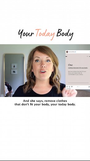 21K views · 404 reactions | You deserve to have clothes that fit and you deserve to feel good in those clothes. Having a few clothing items for your TODAY body is a game changer when you open your closet. With this in mind, I urge you to declutter those items that don't fit or cause negative thoughts to surface. We have this one life, and we don't have the time or energy for that! #decluttering #minimalism #simpleliving | The Minimal Mom | Facebook