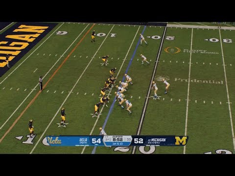 1976 CFB Playoffs Rose Bowl UCLA vs Michigan 2nd Half