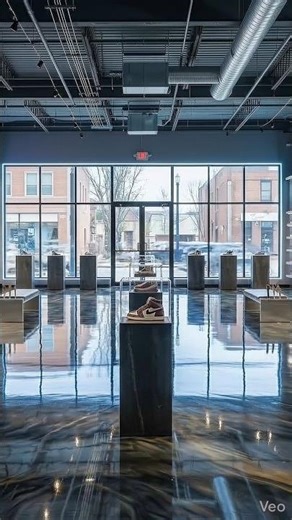 This luxury Nike shoes 👟 showroom was built under 30 seconds