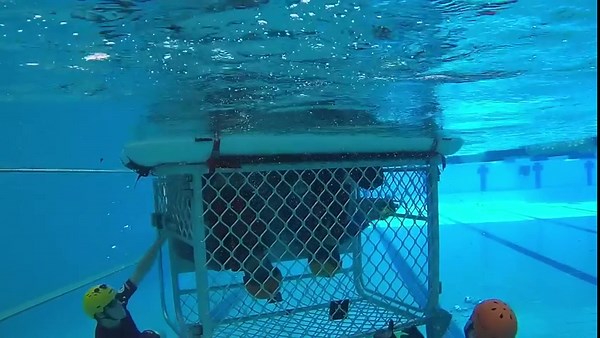 Before any aerial aircraft training is undertaken a range of safety and theory modules are undertaken by our new trainee crew. The Helicopter Underwater Escape Training (HUET) course consists of safety, theory, aircraft familiarisation, emergency exit (egress), survival and recovery. In the training the candidates are immersed in water, inverted in a mock helicopter cabin and must demonstrate safely exiting the simulator during multiple drills. One includes being blindfolded to demonstrate limit