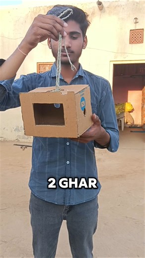 Chidiya Ka Naya Ghar 🏡🐦 | Desi Jugad | #shorts #birds #house