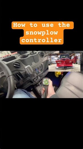 How to use the V Plow controller | BOSS V Snowplow #winter #snow #snowplow #bosssnowplow