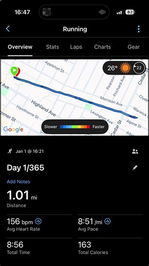 Day 1/365! Welcome to RunningTheNumbers! Here’s how it works: Jan 1: 1.01 miles. Dec 31: 12.31 miles Running all year, let’s get it done! Gotta give credit to @RunTheDate for the idea!