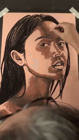 VAD00076Joy in the Rain Pencil Drawing: Master Magical Realism and Expressive Art