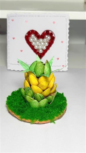 Cute pineapple table decor #diy #ytshorts #craft