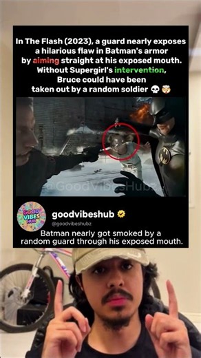 In The Flash (2023) Batman's exposed mouth nearly gets him wasted #batman #shorts #trending #marvel
