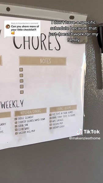 Replying to @thewilderfam family chore chart! #chorechart #adultchorechart #housekeeping #cleaninglist #cleaningchart #cleantok #organization #householdorganization