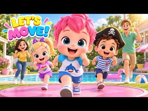 Walking Walking Song 🚶 Hop Hop Hop | Nursery Rhymes & Kids Songs