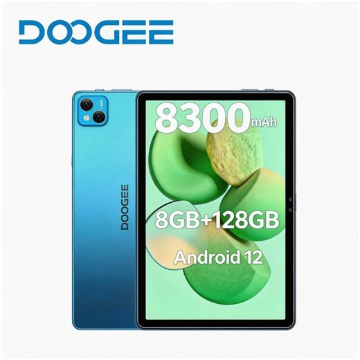 Doogee Local Stock-T10 Tablet 10.1" FHD, Authentic 15GB RAM 128GB ROM (System shows 512GB) , support Dual SIM, 8300mAh Large Battery, Dual 4G LTE, Android 12, Coming with leather case as gift, Blue | Jumia Nigeria