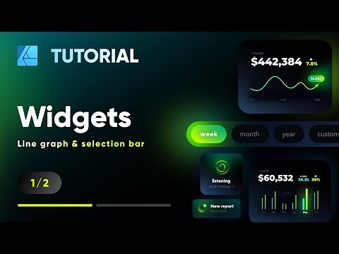 Designing widgets in Affinity Designer | UI tutorial (Part 1)