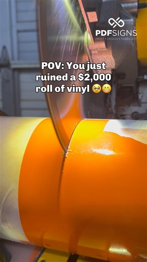 😬🤫 POV: You just ruined a $2000.00 roll of vinyl 😅