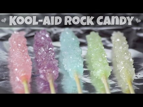 DIY Rock Candy with Kool-Aid - Grow Crystals // Sugar Sticks How To | SoCraftastic