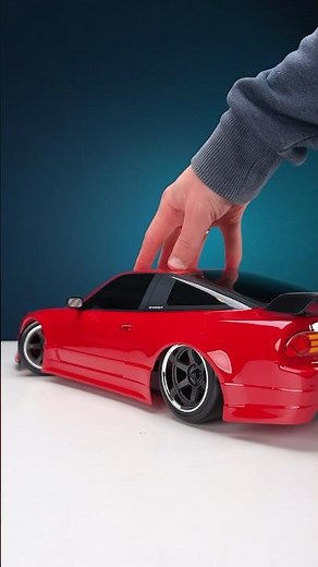An absolutely stunning 4-Tec Drift Nissan 240SX by Traxxas. A new body and even more steering angle!
