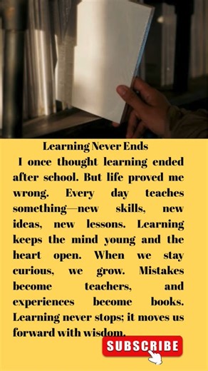 Learning Never Ends #englishteacher #english #speakingeveryday #speaking #vocabulary #listen #learn