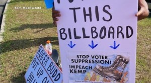 Protest held in Valdosta over a billboard battle