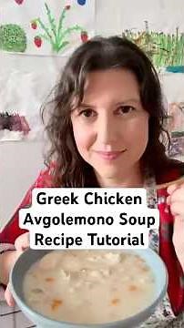 Instant Pot Greek Chicken Avgolemono Soup Recipe Tutorial