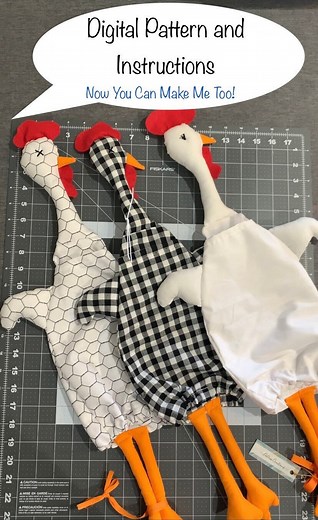 Chicken Grocery Bag Holder PDF Pattern | Digital Download With Tutorial - Etsy