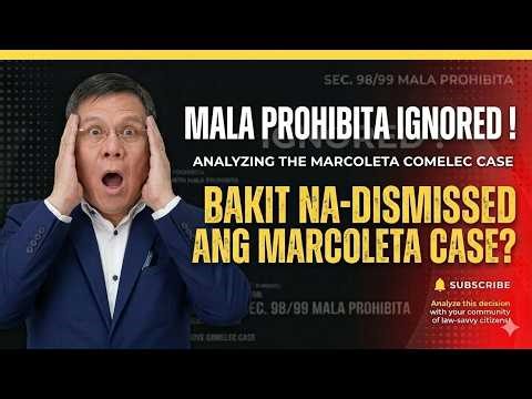 MARCOLETA PINALUSOT NG COMELEC? HOW MIXING PERJURY w/ Sec 98 Killed the case? #attybuenoexplains