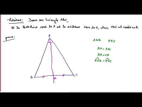 Triangle isocèle et droites remarquables