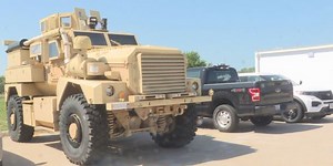 GIPD gets military armored vehicle