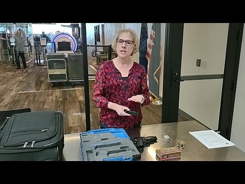 TSA demonstrates how to properly pack a firearm