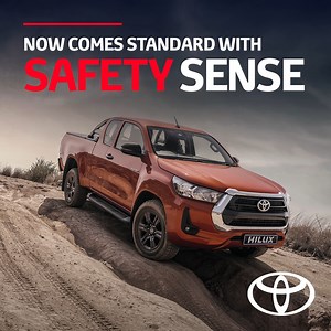 Introducing your sixth sense. Toyota Safety Sense now comes standard in the Hilux Xtra Cab Legend, with an active safety package that includes a pre-crash detection system, lane departure alert, and adaptive cruise control. Plus, we've added welcome lights, so you always feel safe, sound, and well-lit in your Legend! https://bit.ly/2ljRksF | Toyota SA