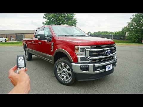 2020 Ford F350 Super Duty King Ranch: Start Up, Test Drive, Walkaround and Review