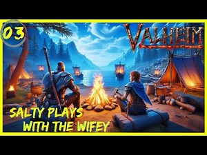 Valheim : Skelly Crypts and A BEAR?!?! : Co-op with Mrs. Hamron : Episode 3