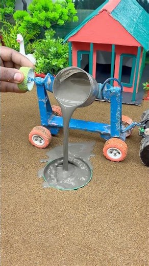 Amazing Mini Tractor Pillar making | Construction Machine project ! #shorts #youtubeshorts