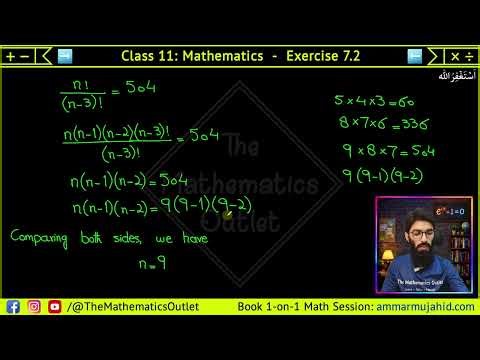 Class 11 Math New book | Ex 7.2 Q1 to Q5 | Permutations || Lec 75