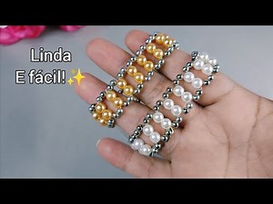 “Pearl Bracelet on Silicone Wire – Easy and Elegant Step by Step”
