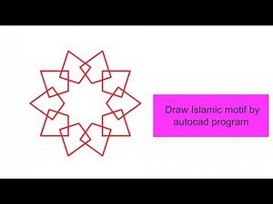 Draw Islamic motif by Autocad program sample 10