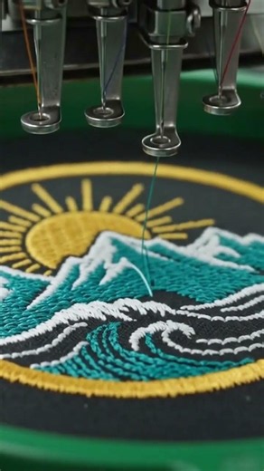 Watch This Embroidered Patch Come to Life From Machine to T-Shirt