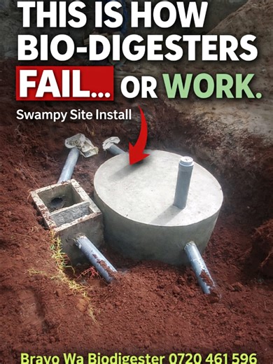 Installing Residential Bio-Digester for Swampy Areas